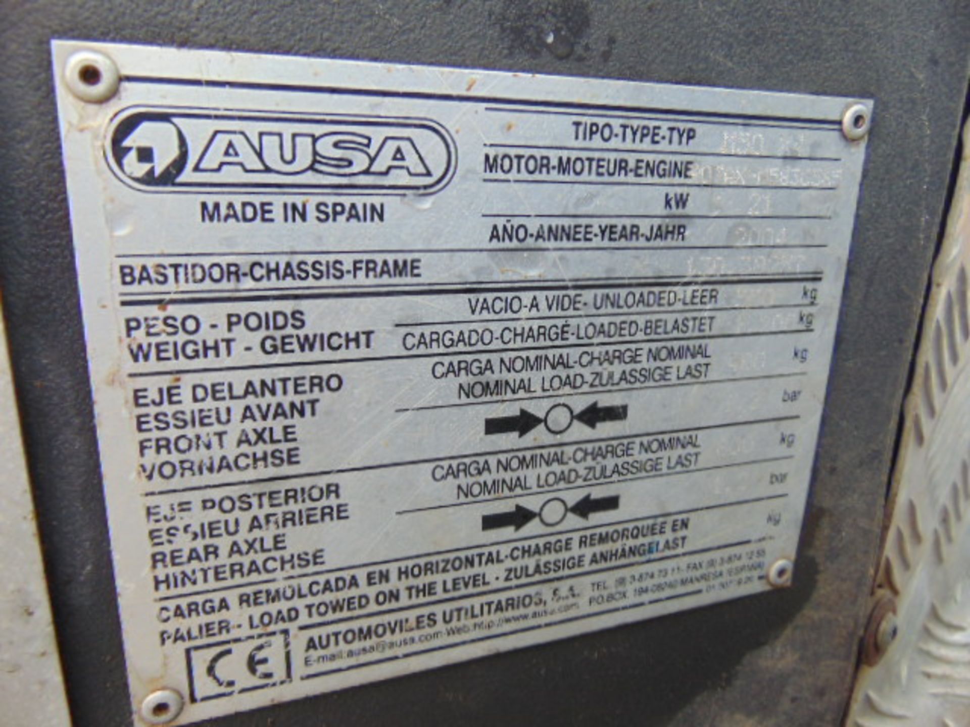 2004 Ausa M50 4WD Utility Vehicle UTV - Image 18 of 19