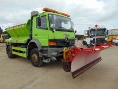 Mercedes Atego 1823 4x4 18 TON Gritter C/W Whale Gritter Body and Front Mounted Snow Plough Blade