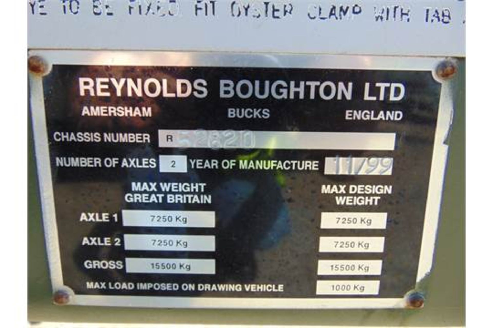 EX RESERVE UNISSUED Reynolds Boughton 15.5 Ton GVW High Mobility Trailer - Image 7 of 8