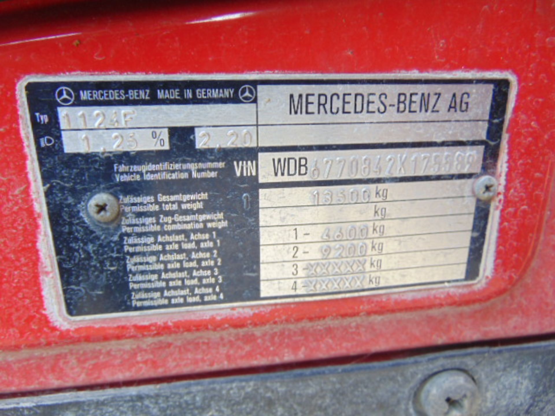 Mercedes 1124 Saxon Fire Engine - Image 23 of 23