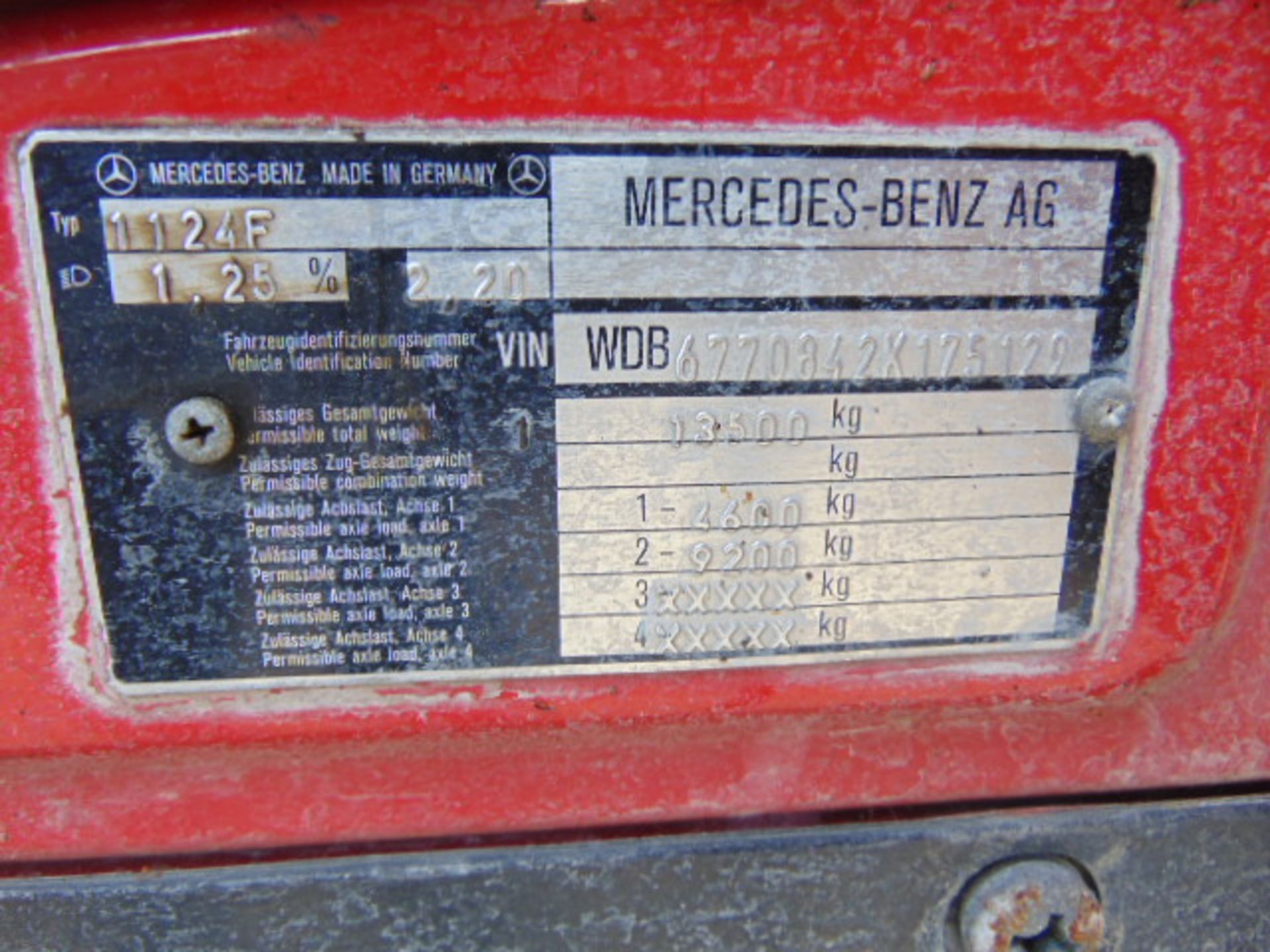 Mercedes 1124 Saxon Fire Engine - Image 21 of 21