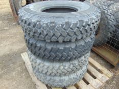 4 x Michelin 8.25 R16 XZL Tyres