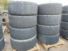 8 x Michelin XZL 445/65 R22.5 Tyres