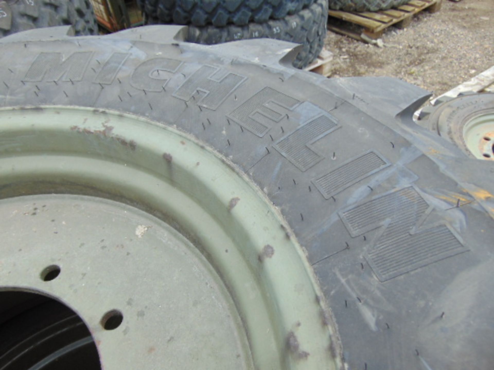 2 x Michelin 445/70 R24 XM47 Tyres with 10 stud rims - Image 5 of 7