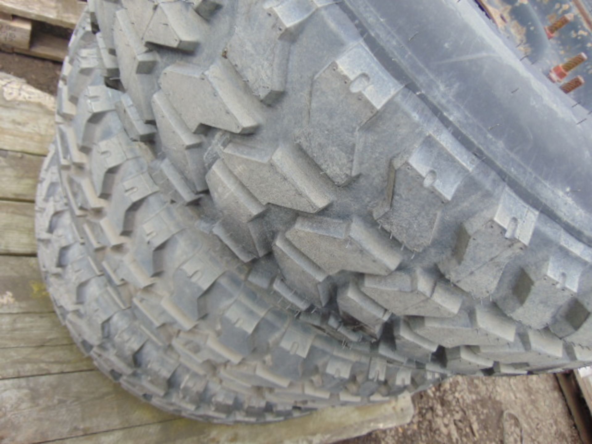 3 x Goodyear Wrangler MT 37x12.50 R16.5LT Tyres with 8 Stud Rims - Image 3 of 7