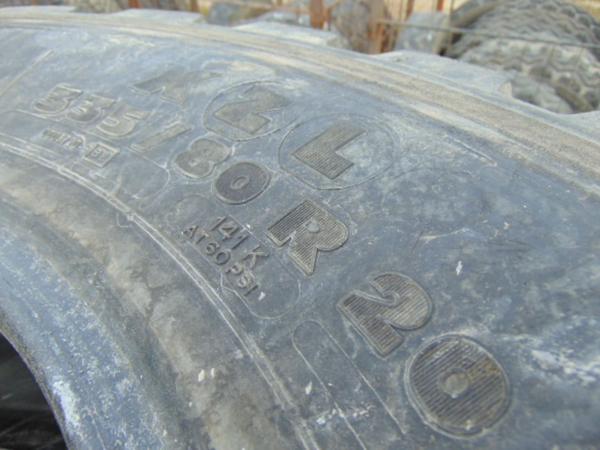 4 x Michelin XZL 335/80 R20 Tyres - Image 6 of 6