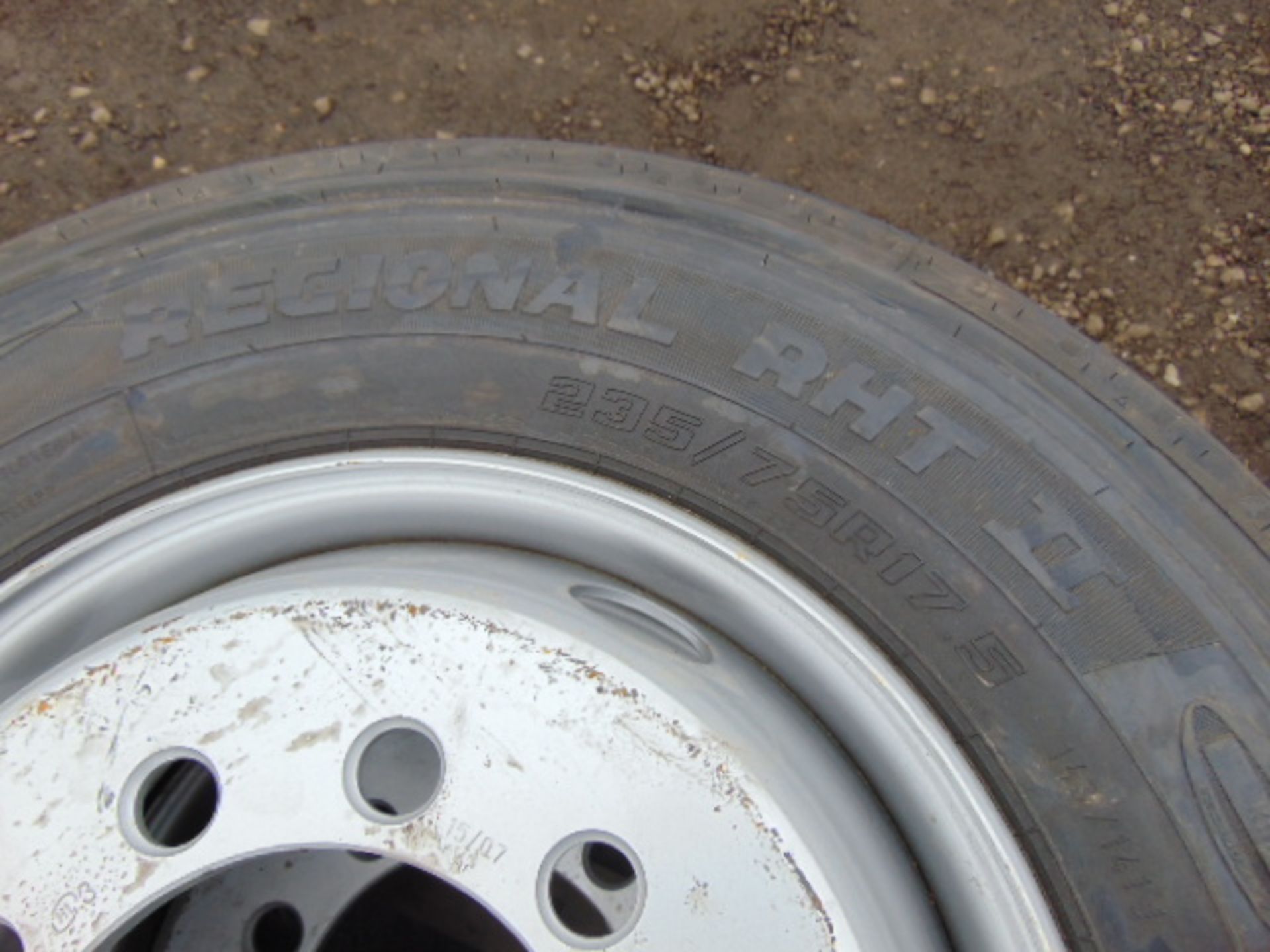 2 x Goodyear Regional RHT II 235/75R 17.5 Tyres with 10 stud rims - Image 7 of 7