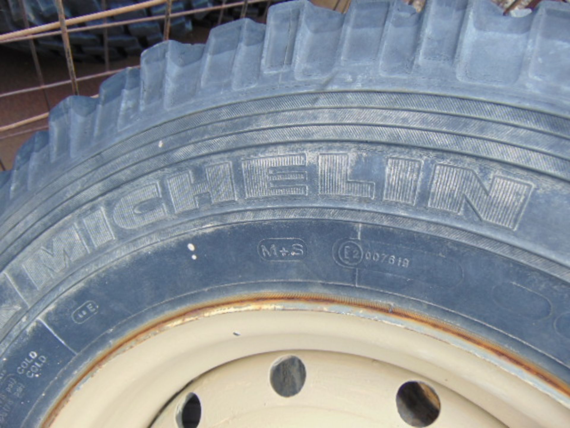 7 x Michelin LT235/85 R16 XZL Tyres complete with rims - Image 5 of 6