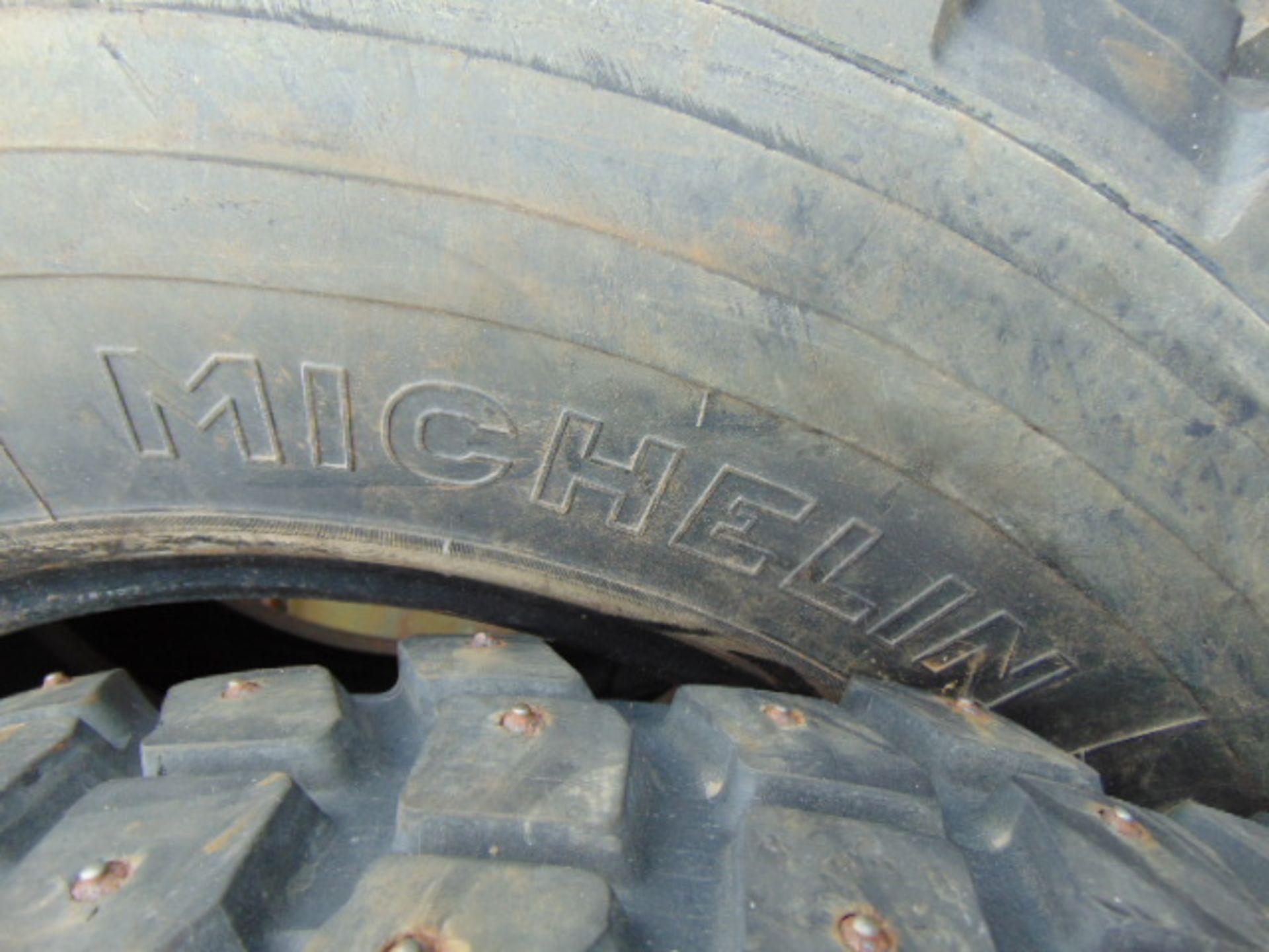 4 x Michelin 7.50 R16 XCL Tyres complete with tyre studs - Image 4 of 5