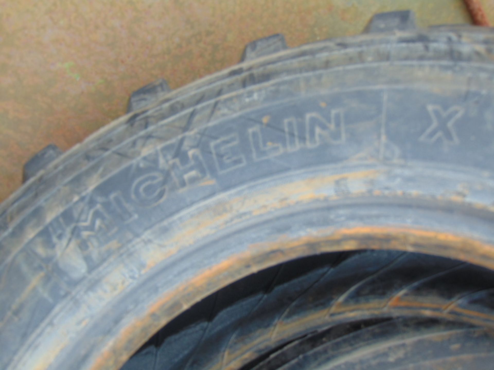 4 x Michelin 7.50 R16 XCL Tyres complete with tyre studs - Image 4 of 5