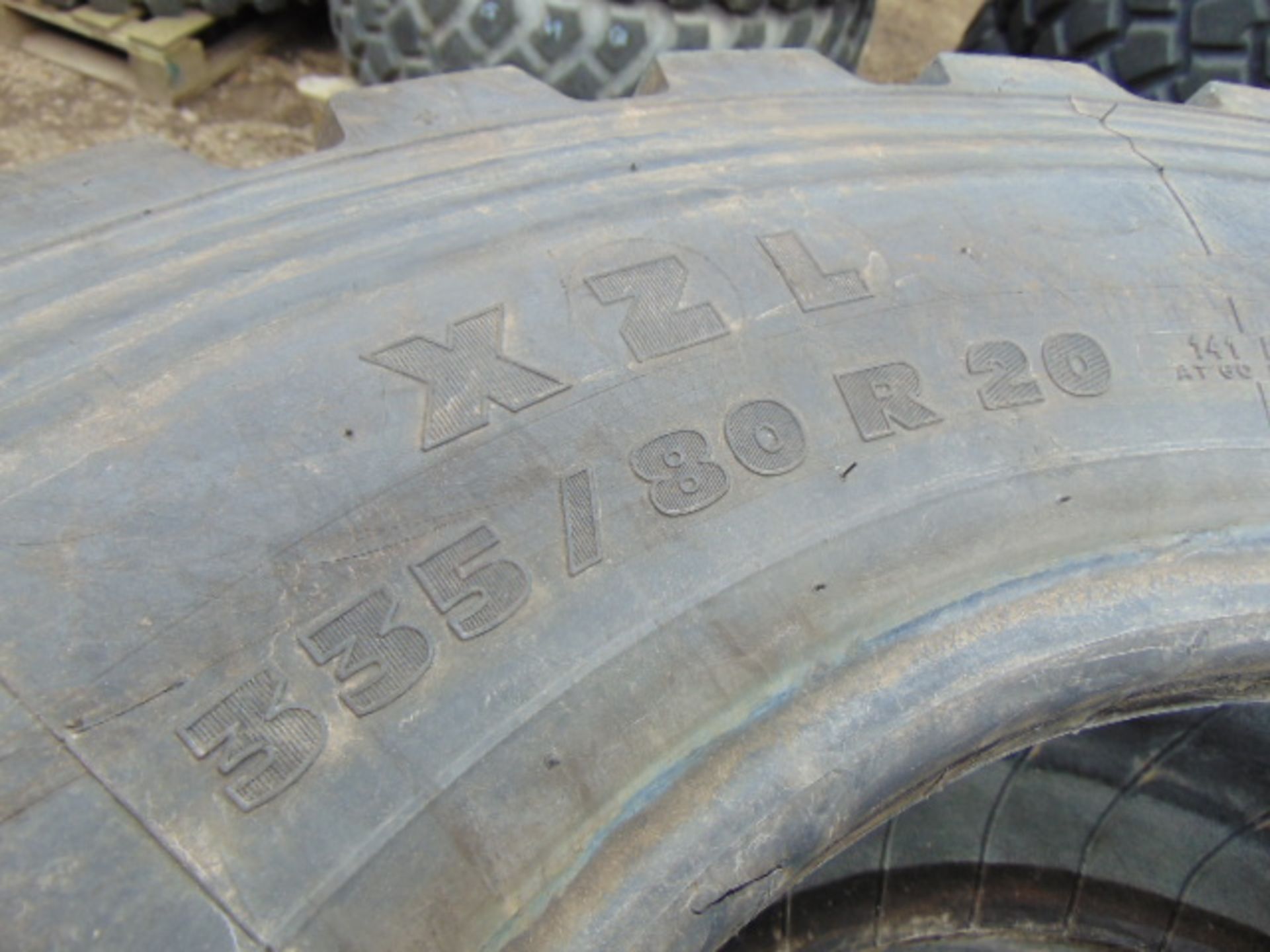 3 x Michelin XZL 335/80 R20 Tyres - Image 5 of 5
