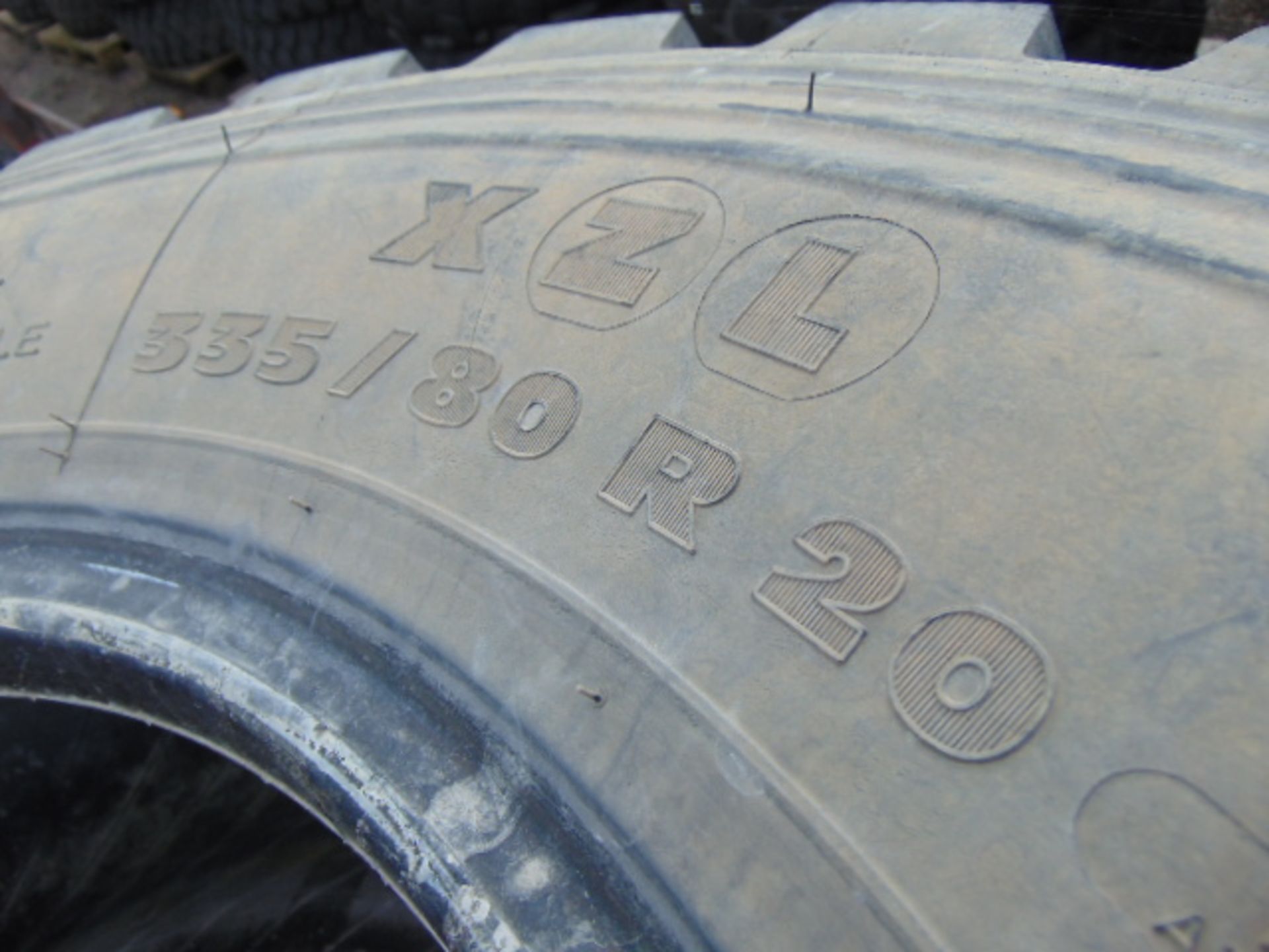 4 x Michelin XZL 335/80 R20 Tyres - Image 6 of 6