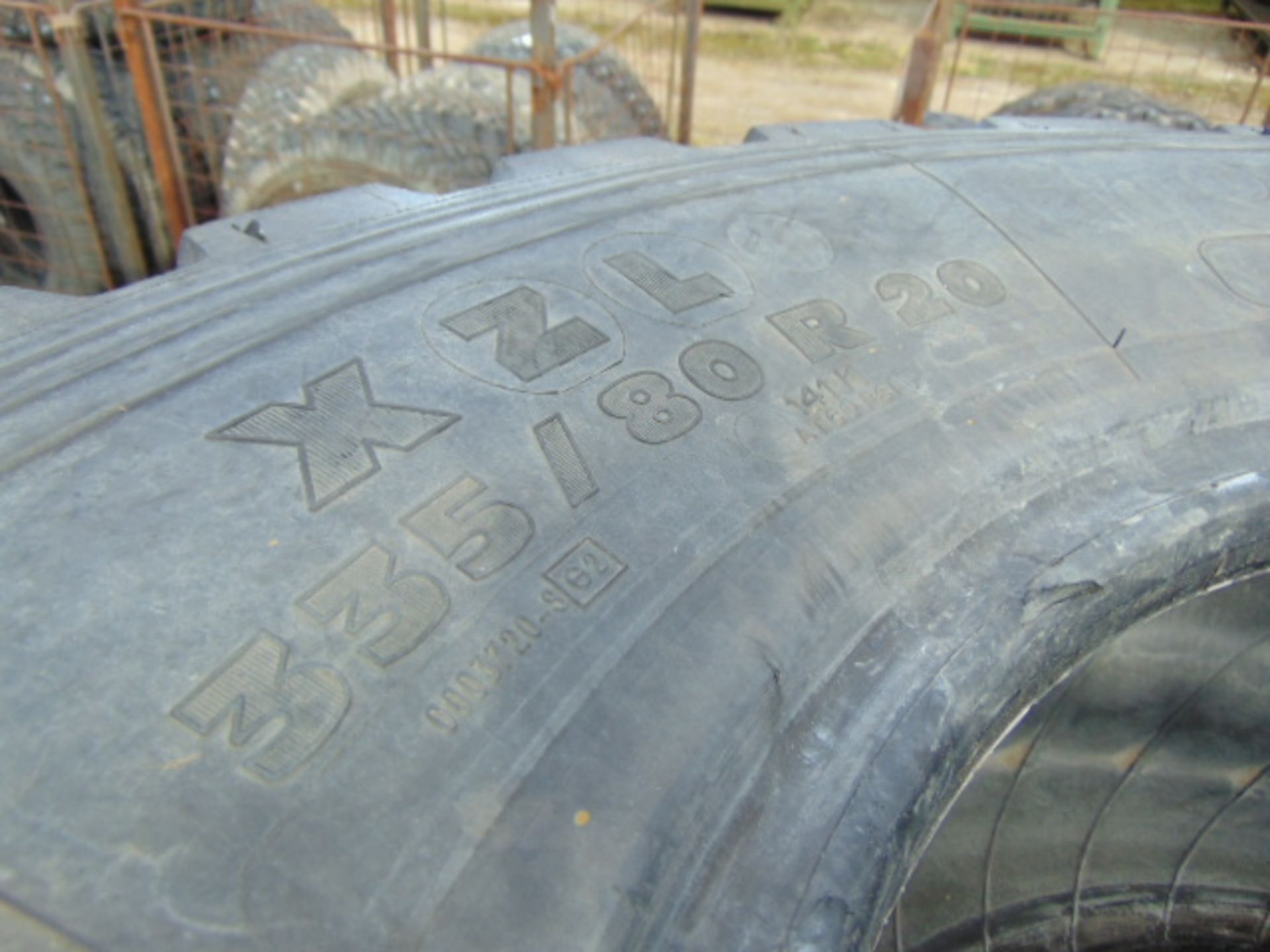 4 x Michelin XZL 335/80 R20 Tyres - Image 5 of 5