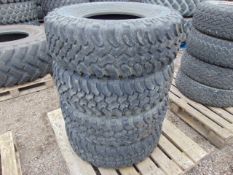 4 x BF Goodrich Mud-Terrain LT285/75 R16 Tyres