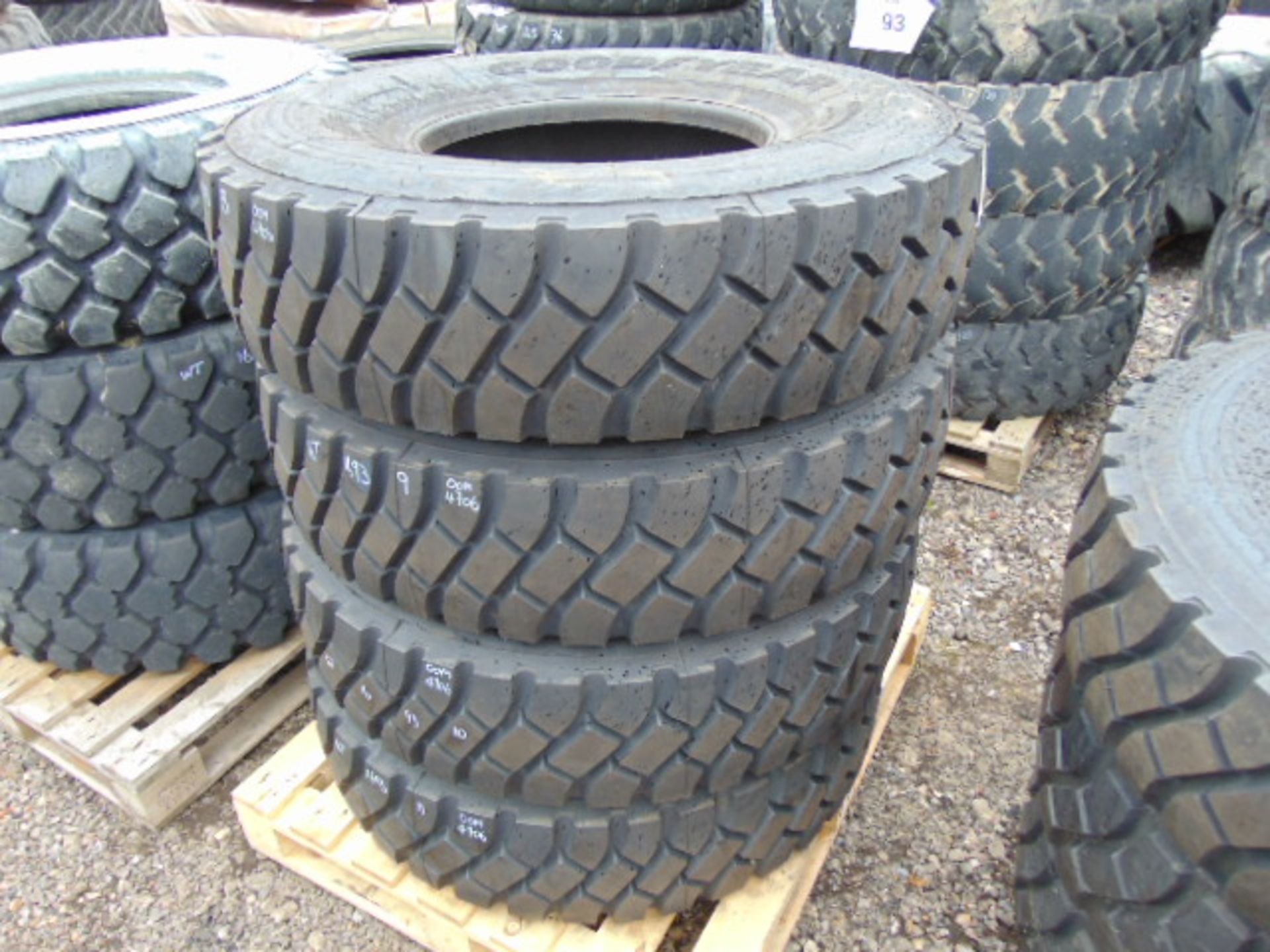 4 x Goodyear G388 12.00 R20 Tyres