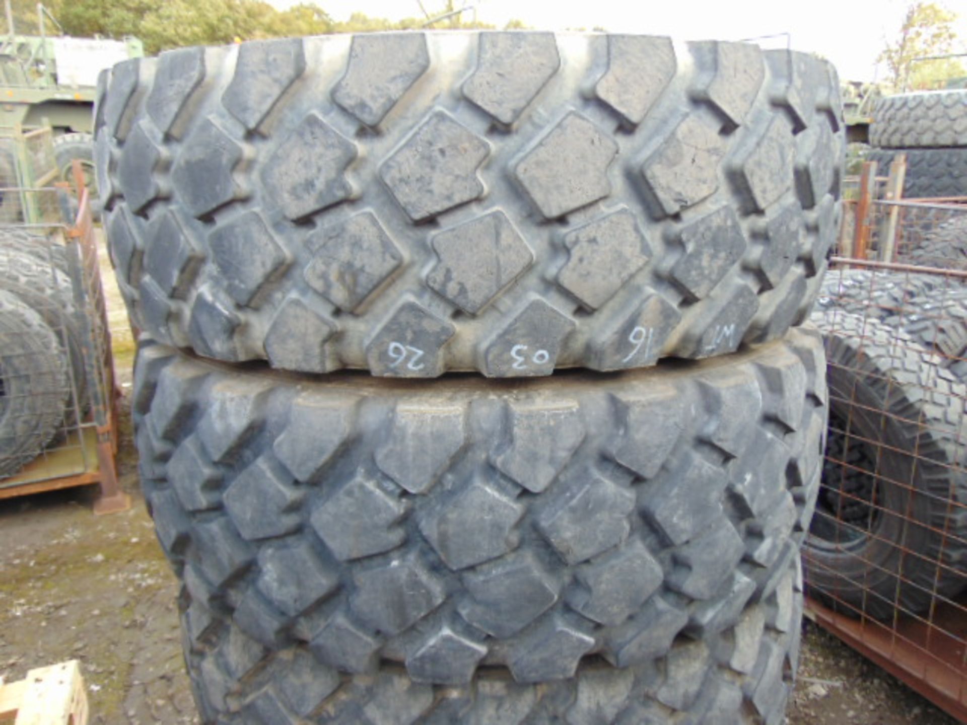 4 x Michelin XZL 335/80 R20 Tyres - Image 2 of 6