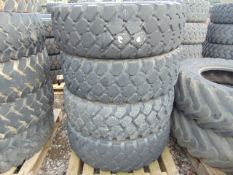 4 x Michelin 365/85 R20 XZL Tyres