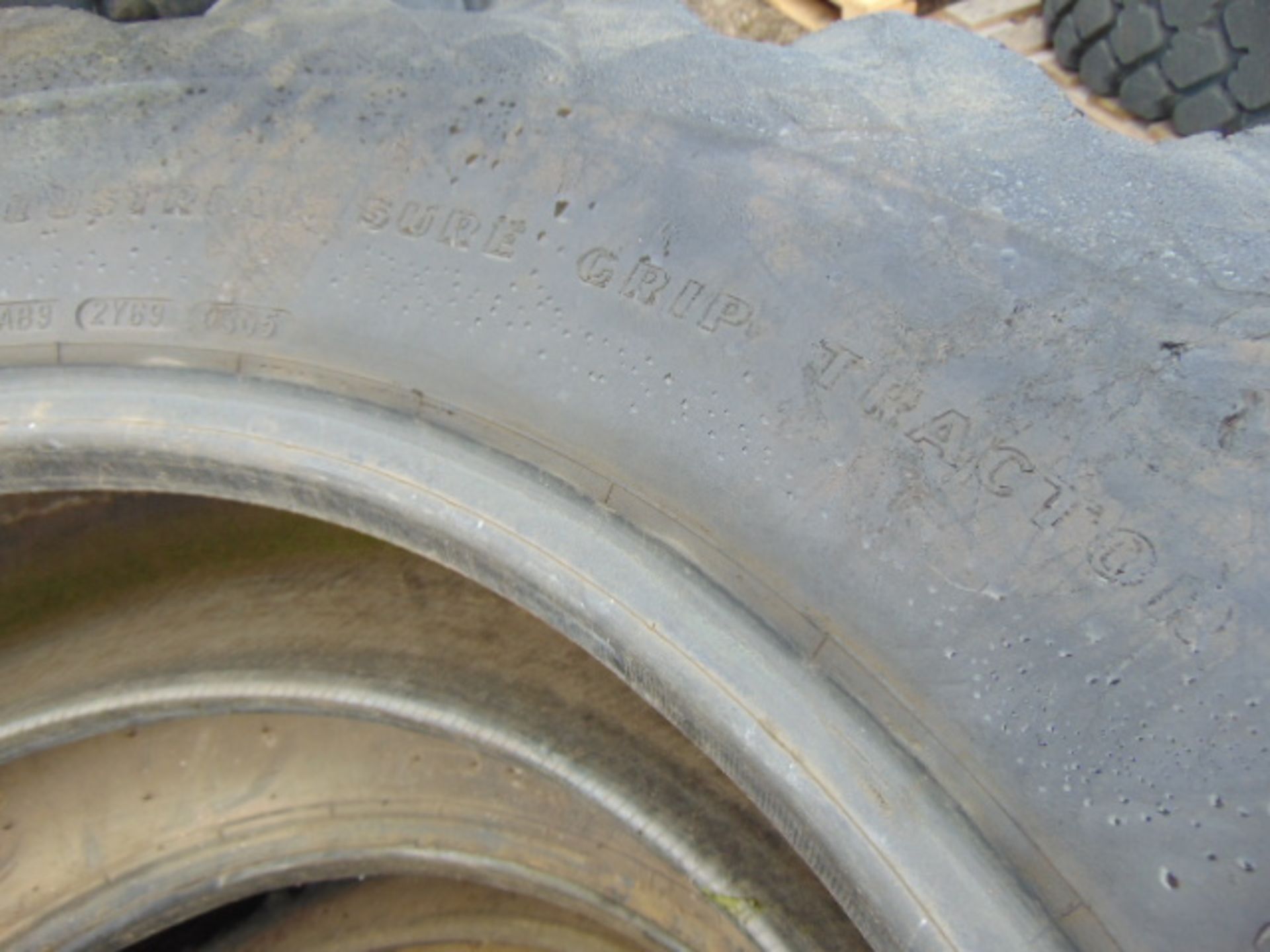2 x Goodyear Industrial Sure Grip Tractor 16.9-28 152 Tyres - Image 5 of 6