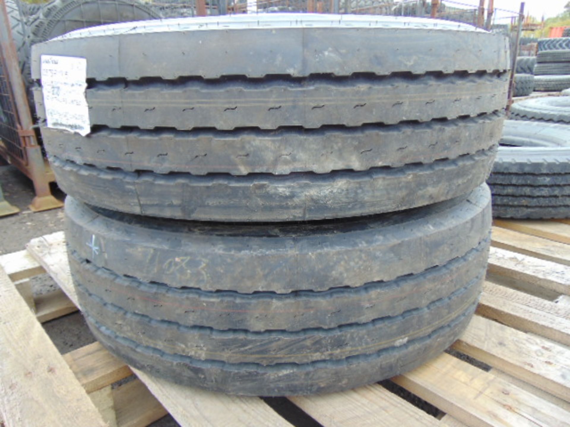 2 x Goodyear Regional RHT II 235/75R 17.5 Tyres with 10 stud rims - Image 2 of 7