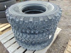 3 x Michelin 8.25 R16 XZL Tyres