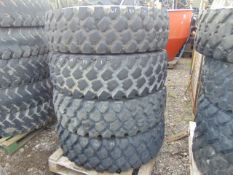 4 x Michelin XZL 14.00 R20 Tyres