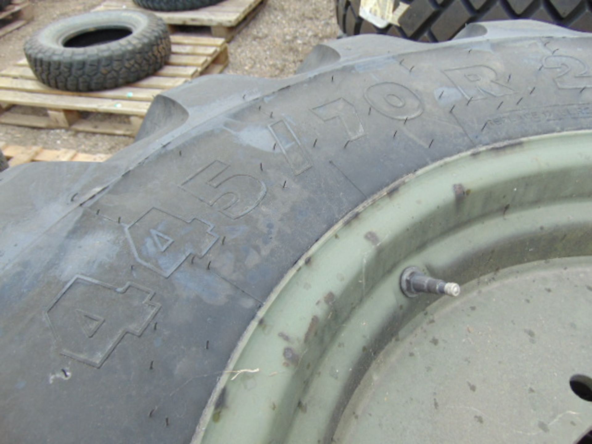 2 x Michelin 445/70 R24 XM47 Tyres with 10 stud rims - Image 6 of 7