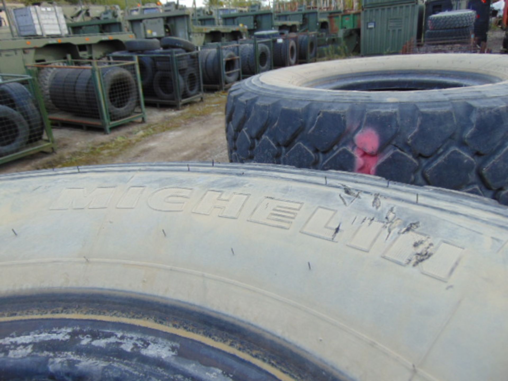 4 x Michelin XZL 395/85 R20 Tyres - Image 5 of 6