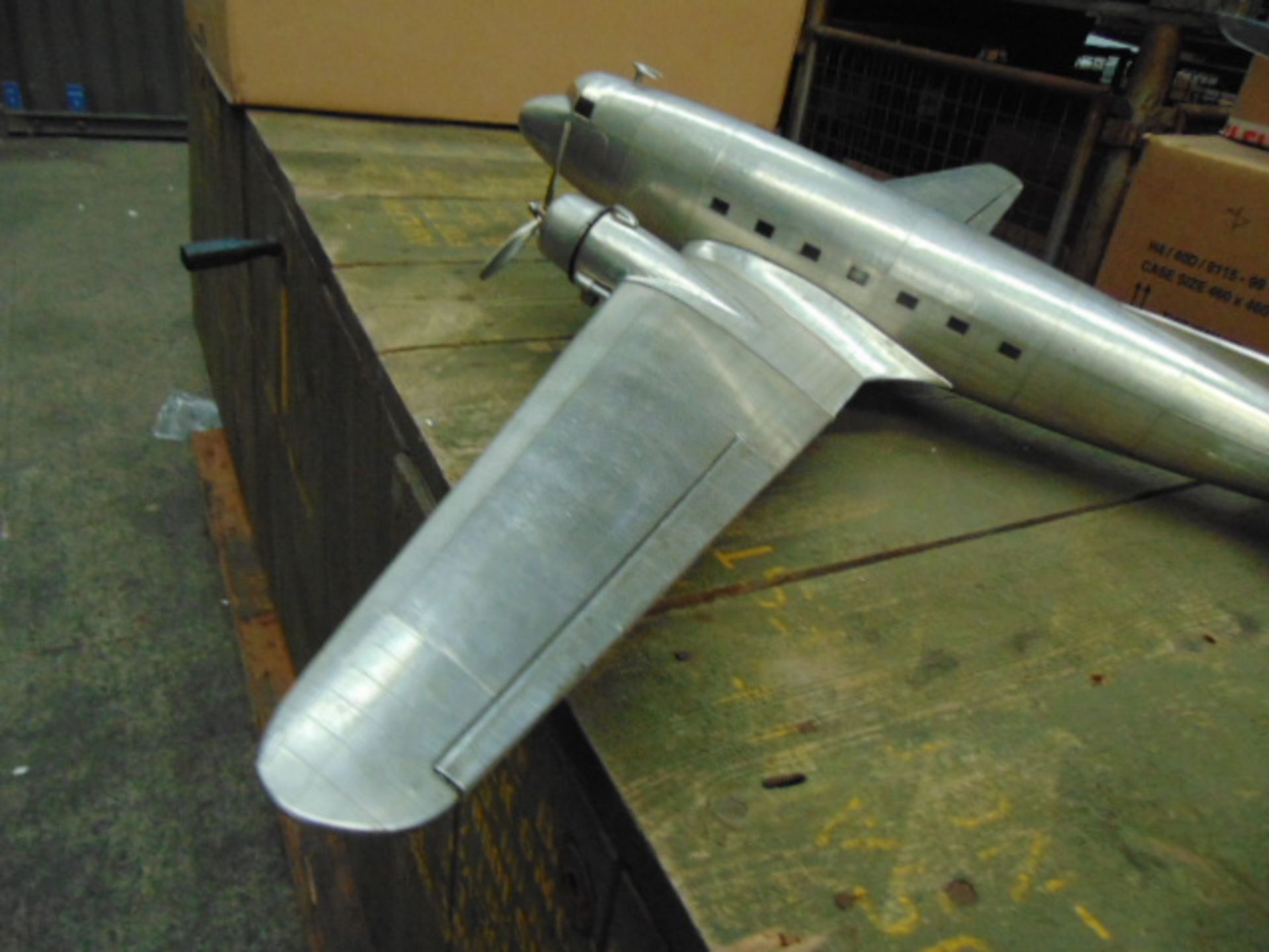 Douglas Dakota DC-3 Aluminium Scale Model - Image 4 of 7