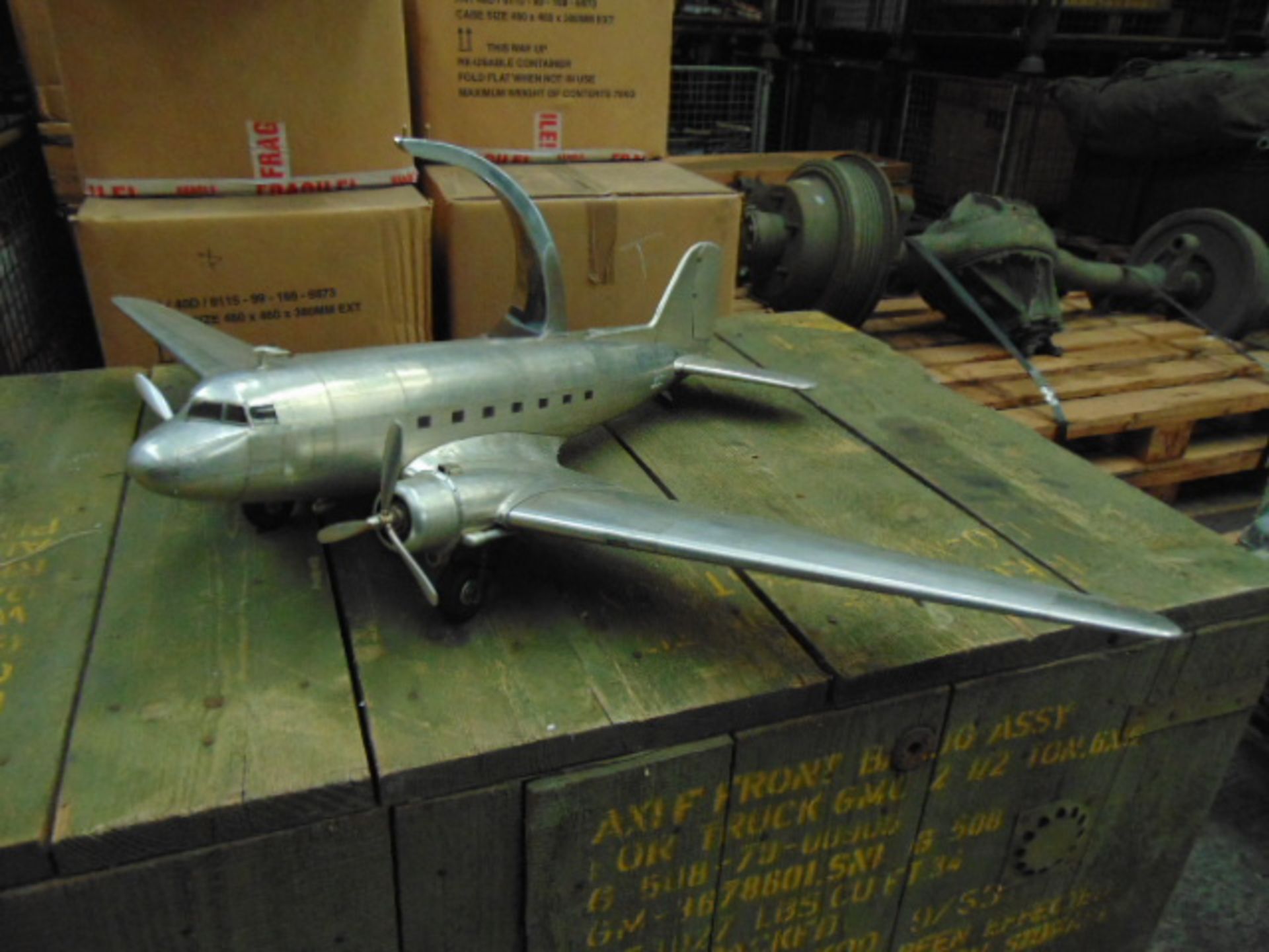 Douglas Dakota DC-3 Aluminium Scale Model