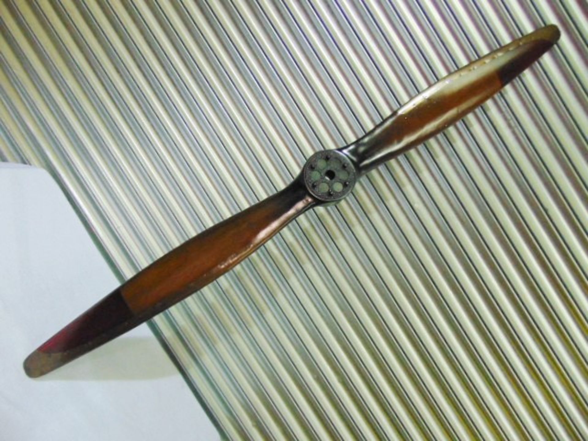 Metal Clad Wooden Aircraft Propeller - Image 2 of 4