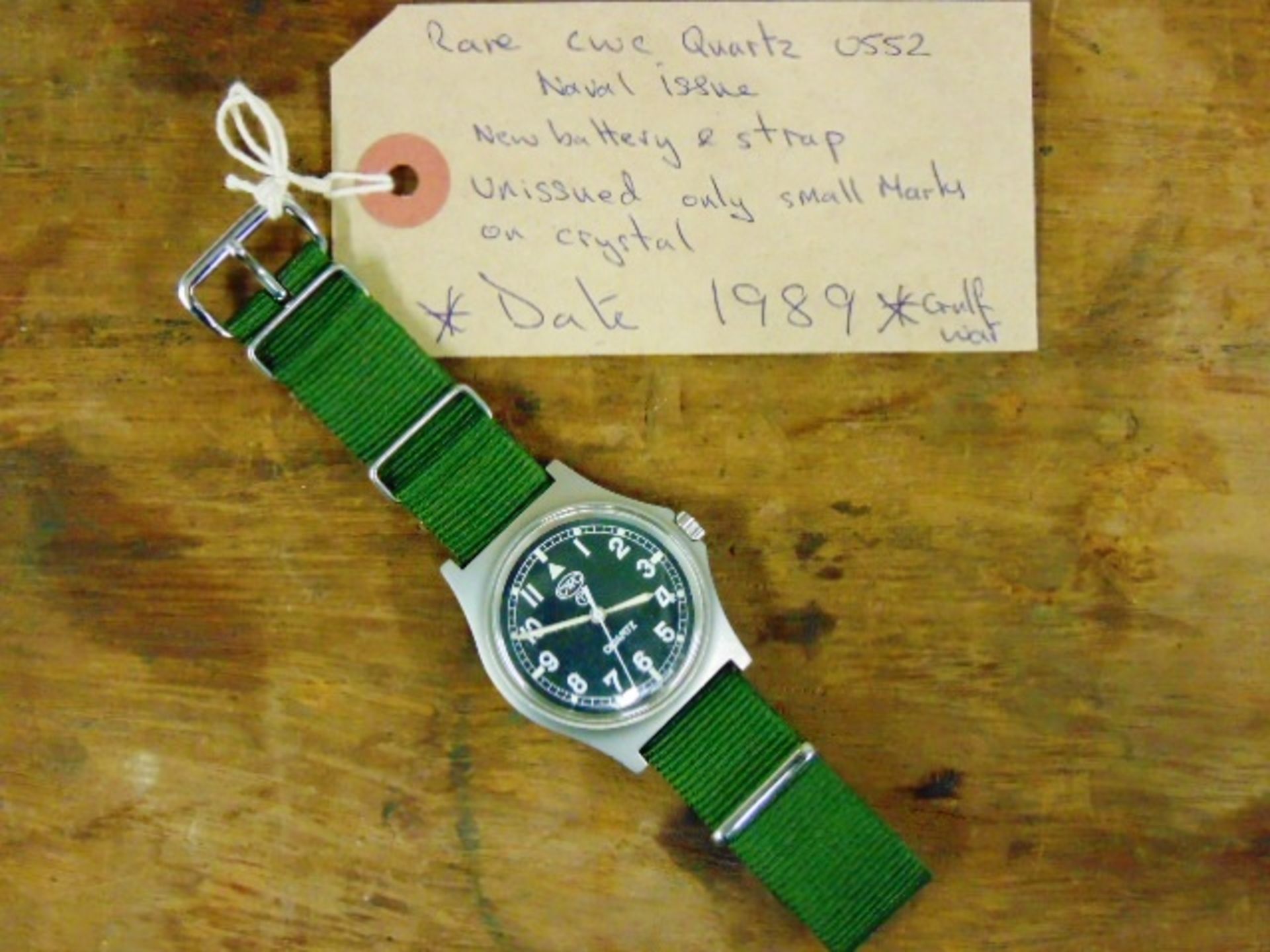 Unissued Genuine, Navy issue 0552, CWC quartz wrist watch - Image 2 of 6