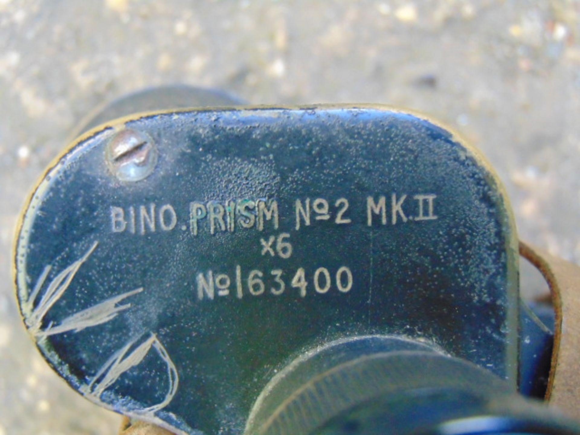 WWII Kershaw Binoculars Dated 1943 complete with case marked with broad arrow - Image 5 of 6