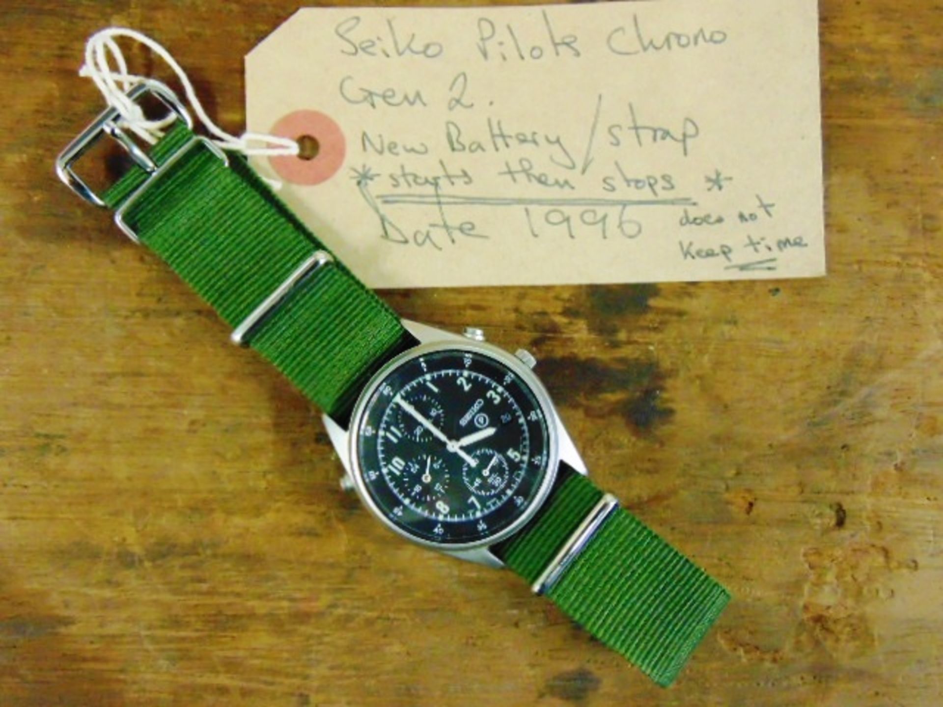 1 x Seiko Pilots Chronograph Generation 2 - Image 2 of 6