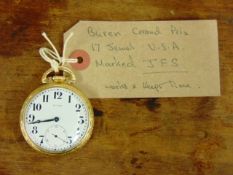 Buren Grand Prix 17 Jewel Pocket Watch