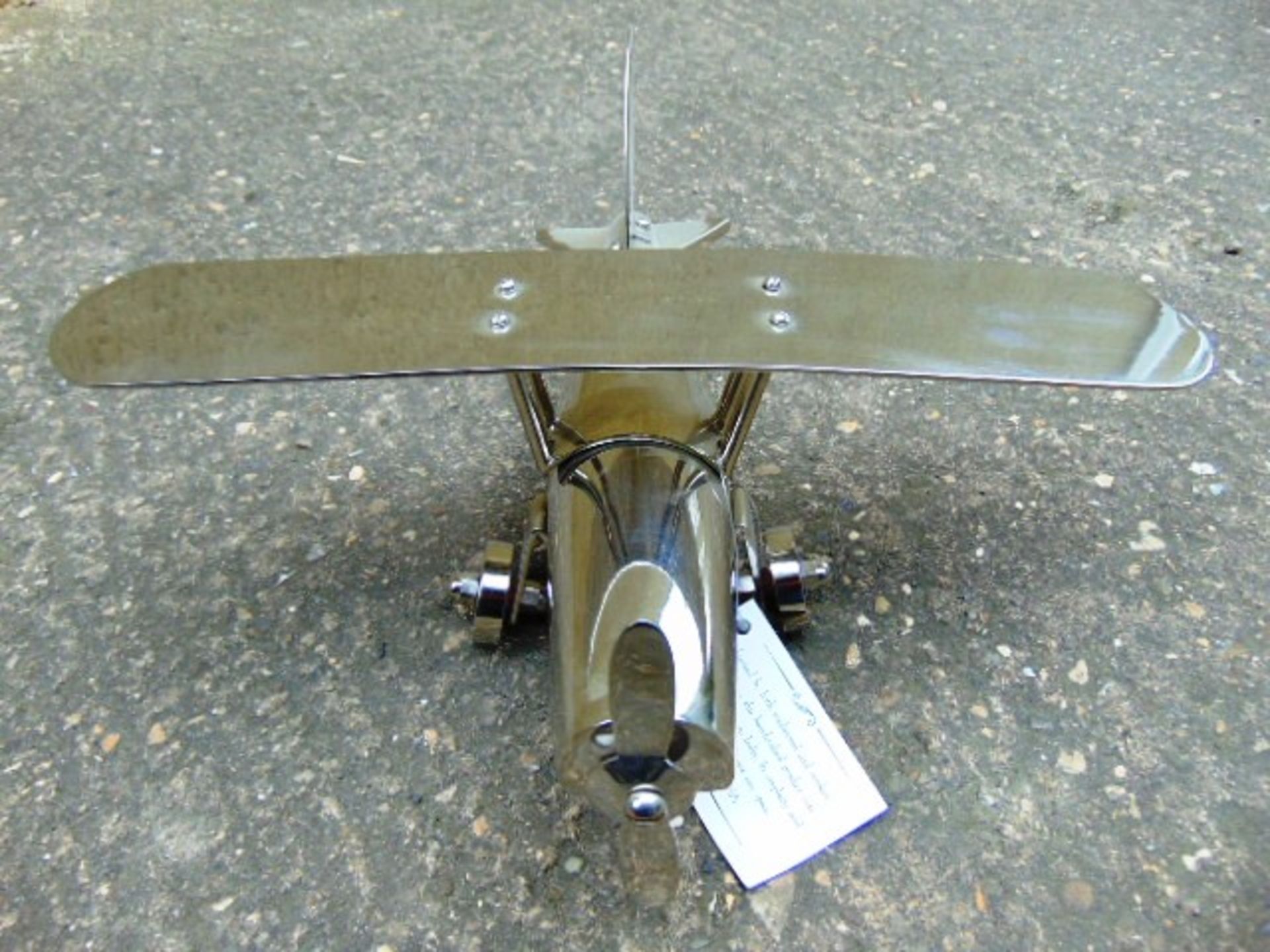Handcrafted Desktop Traditional Airplane Model - Image 2 of 4