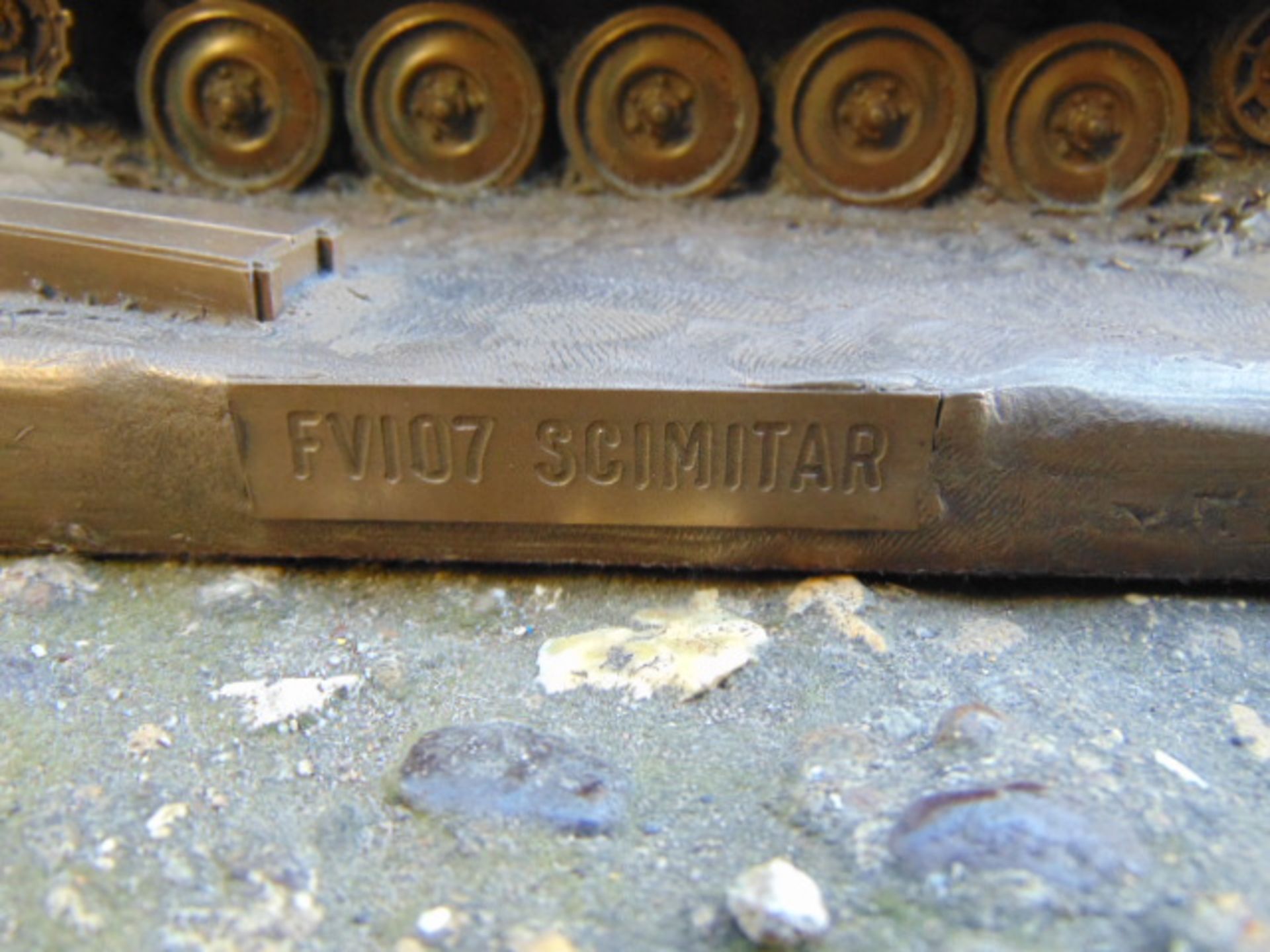 FV107 Scimitar Cold Cast Bronze Sculpture - Image 5 of 5