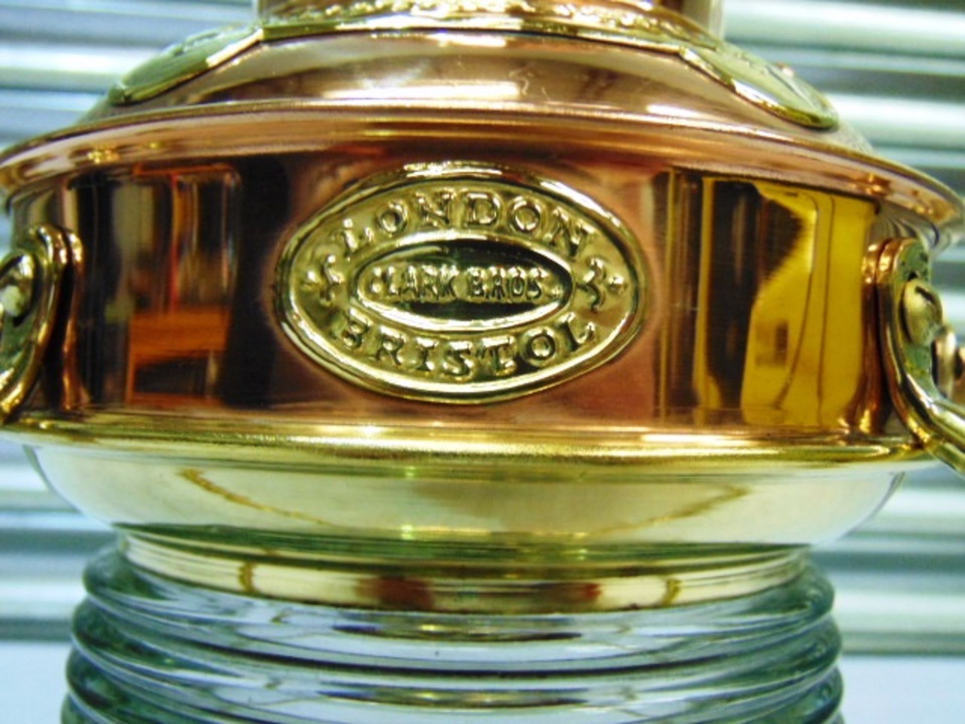 Stunning Brass and Copper Anchor Lamp - Bild 4 aus 4