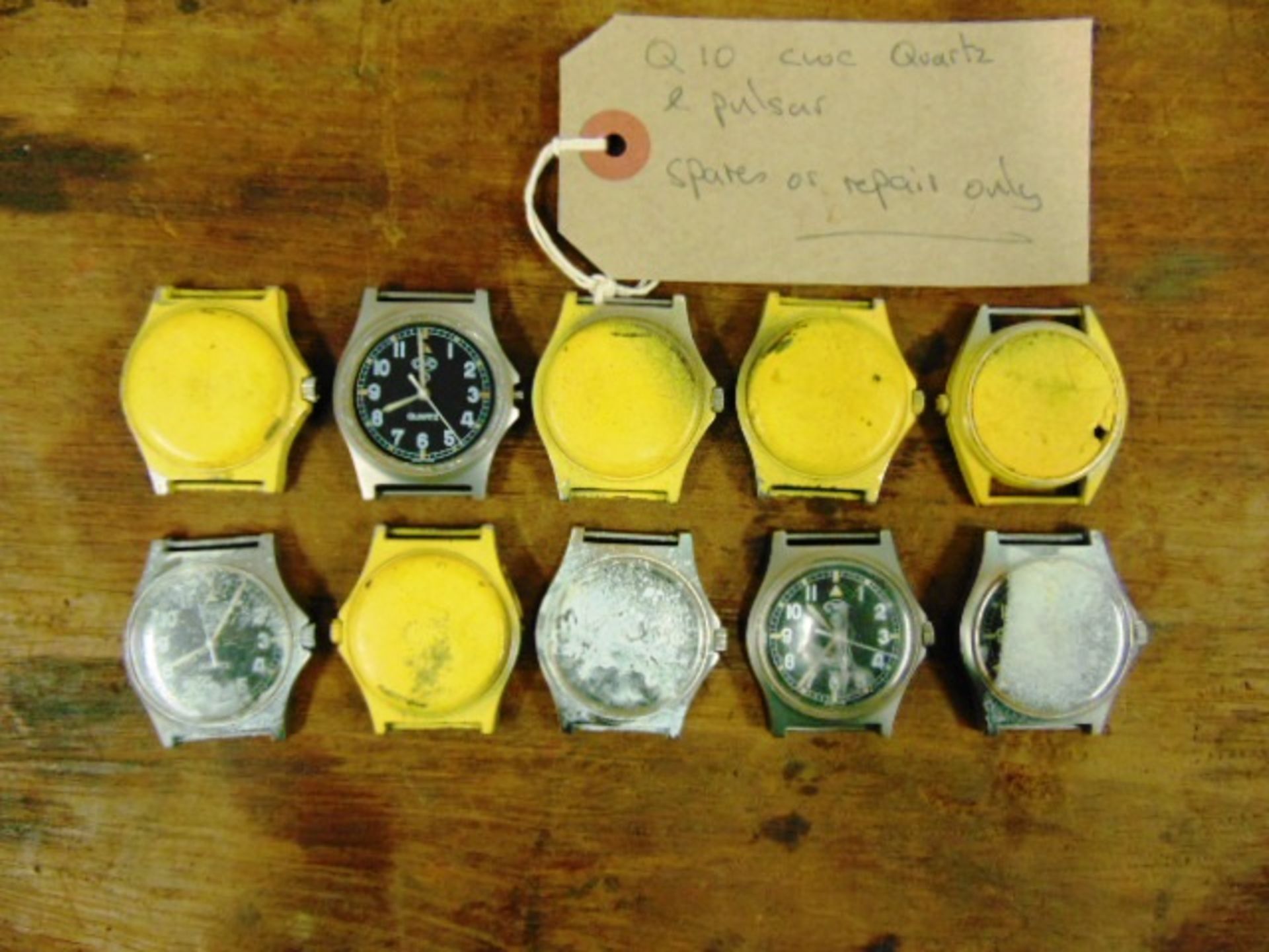10 x Genuine British Army CWC & Pulsar quartz wrist watches