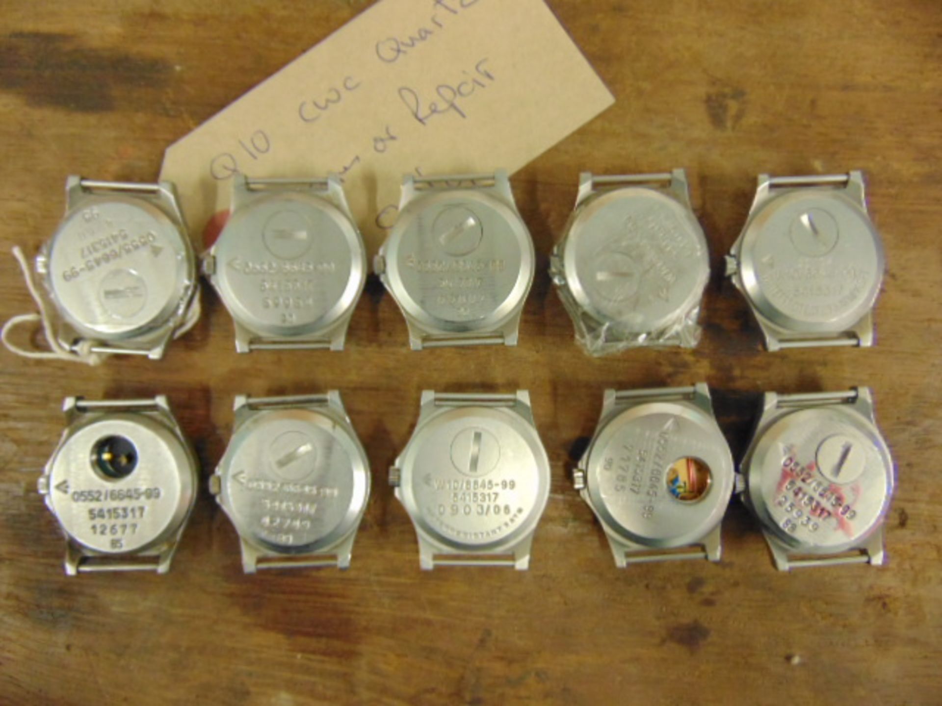 10 x Genuine British Army CWC quartz wrist watches which are suitable for spares or repairs - Image 5 of 7