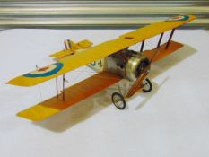 World War I British Sopwith Camel Biplane Detailed Model