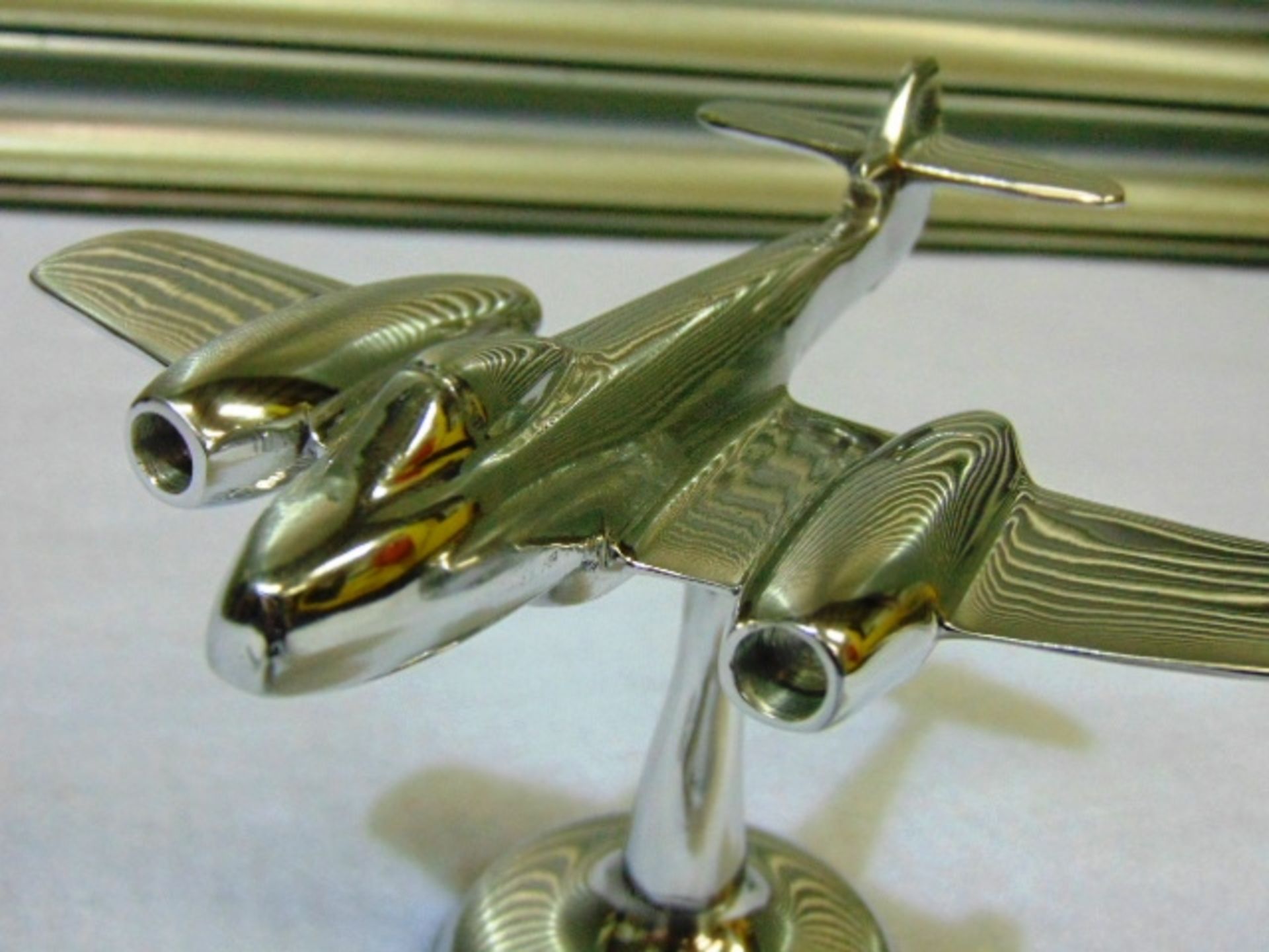 Aluminium Desktop WWII Gloster Meteor Model - Image 4 of 5