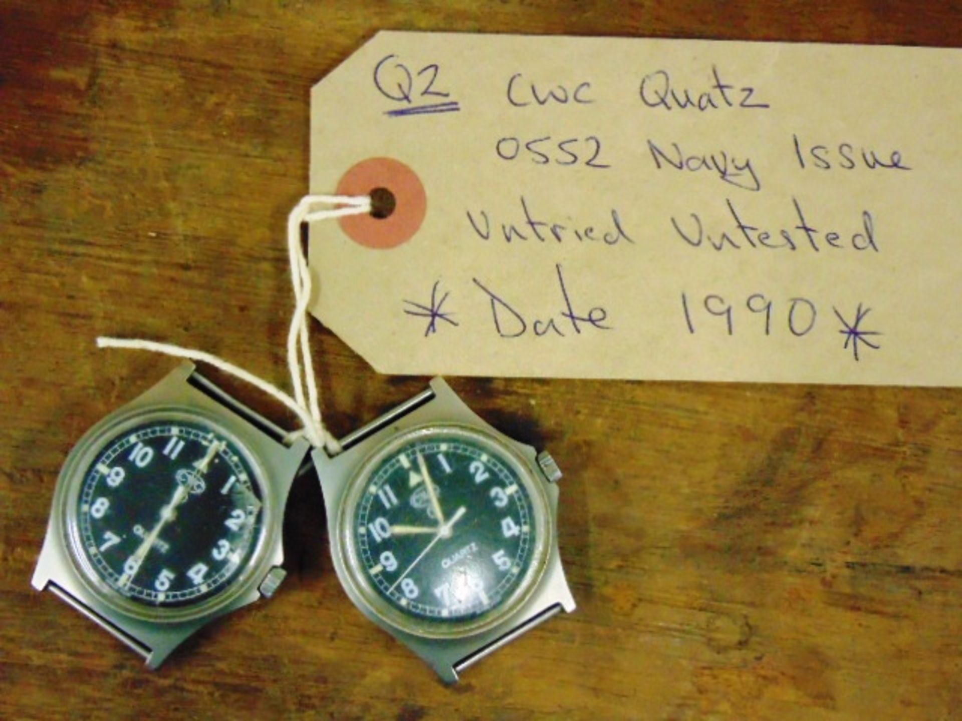 2 x CWC Navy issue 0552 quartz wrist watches