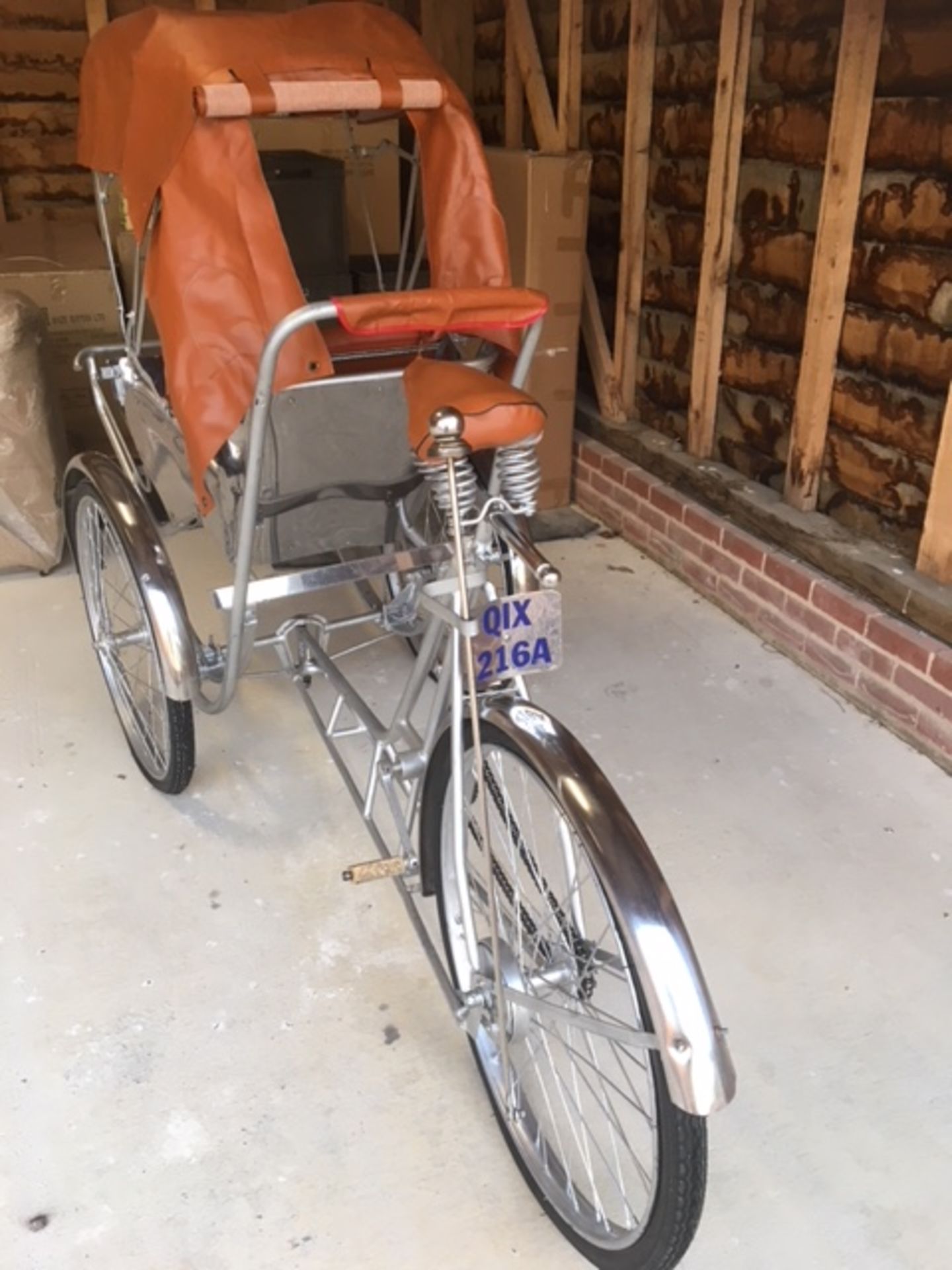 Refurbished Rare and Genuine Siagon Rickshaw - Image 3 of 5