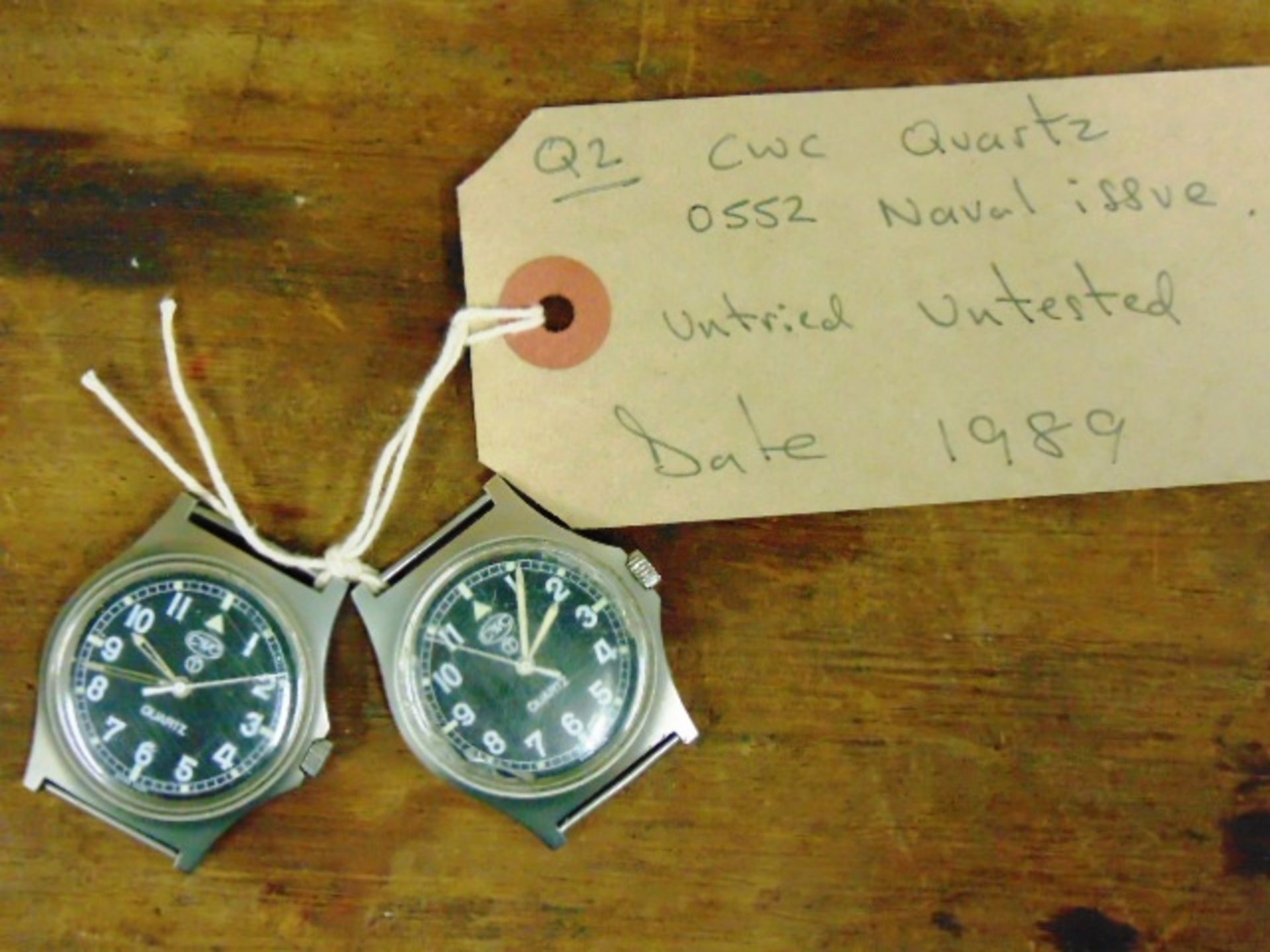 2 x 0552 Naval Issue CWC quartz wrist watches