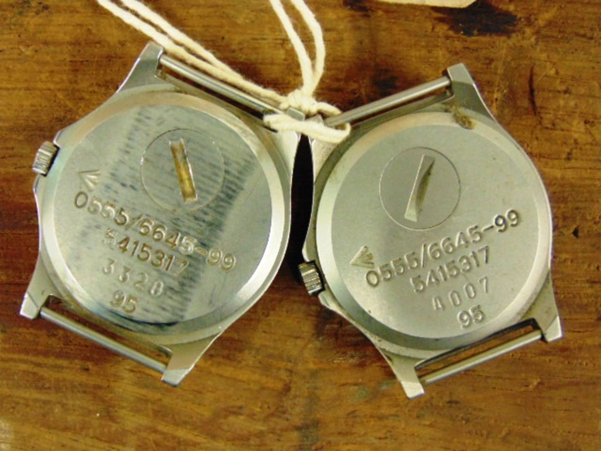 2 x Very Rare Genuine Royal Marines, Navy issue 0555, CWC quartz wrist watches - Image 5 of 5