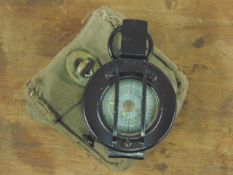 WWII T.G. Co 1942 Marching Compass Mk III in pattern pouch