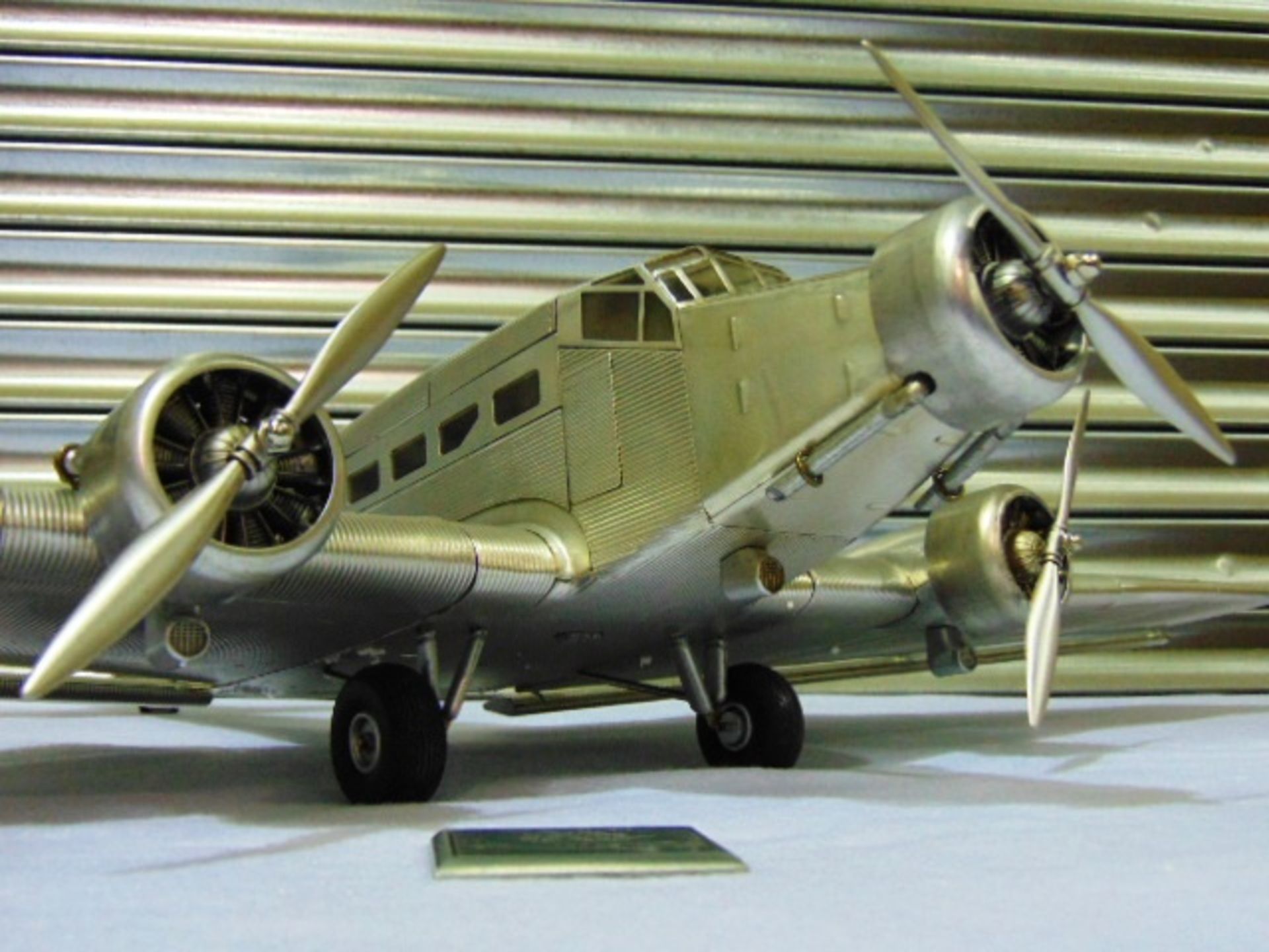 Junkers Ju 52 "Iron Annie" Aluminium Scale Model - Image 2 of 9