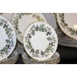 A seventy-one piece Royal Worcester Lavinia part dinner /tea service comprising cups saucers, side /