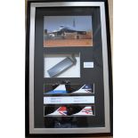A framed Concorde tribute depicting engines running up, produced in limited edition of approximately