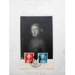 A selection of Spanish stamps relating to Goya: centenary 16th June 1930 portrait by Lopez; The Maja
